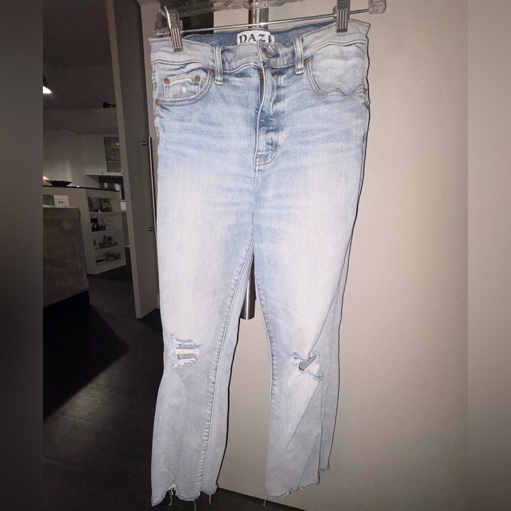 DAZE Light Blue Women's Straight Leg Jeans